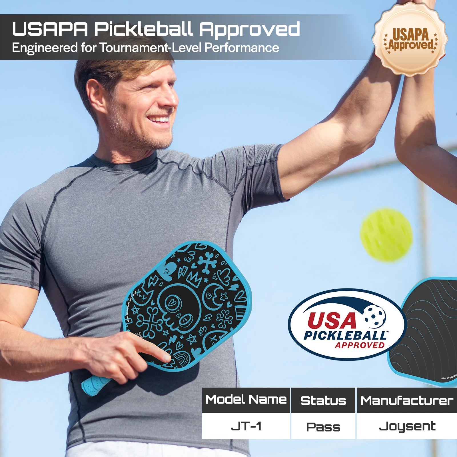 Joysent T300 Carbon Fiber Pickleball Paddle