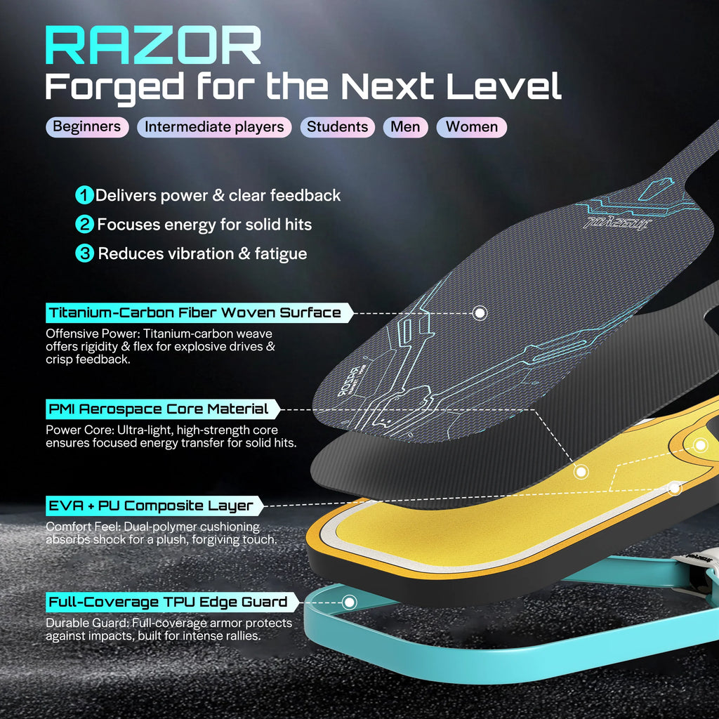 Joysent Razor Titanium Pickleball Paddle