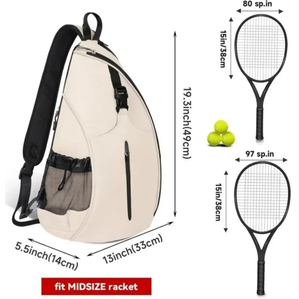 Zipper Closure Pickleball Rackets Backpack
