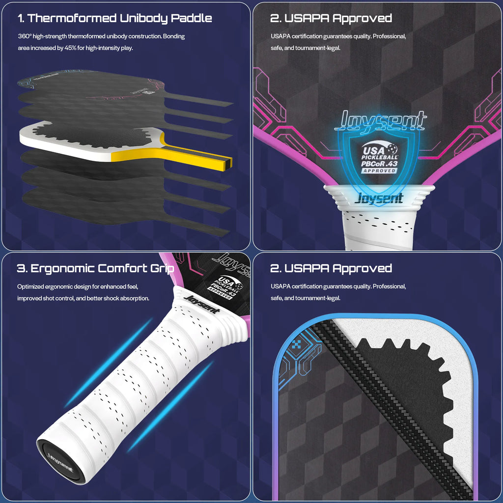 Joysent GearFoam Max 3D 18K Carbon Paddle