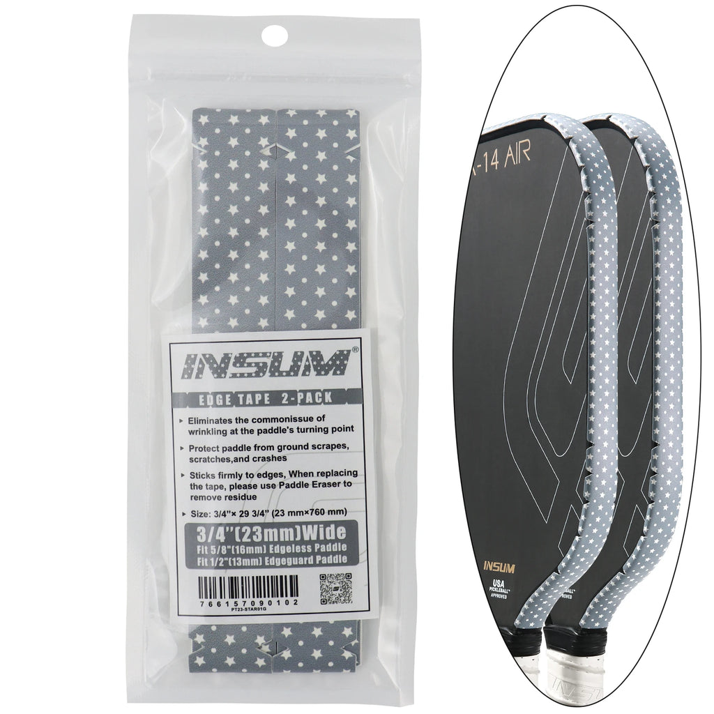 Pickleball Paddle Protection Tape 23/26mm Width-PU Interwoven Texture Edge Tape,for 13mm/16mm/20mm Thicknesse Pickleball Paddles