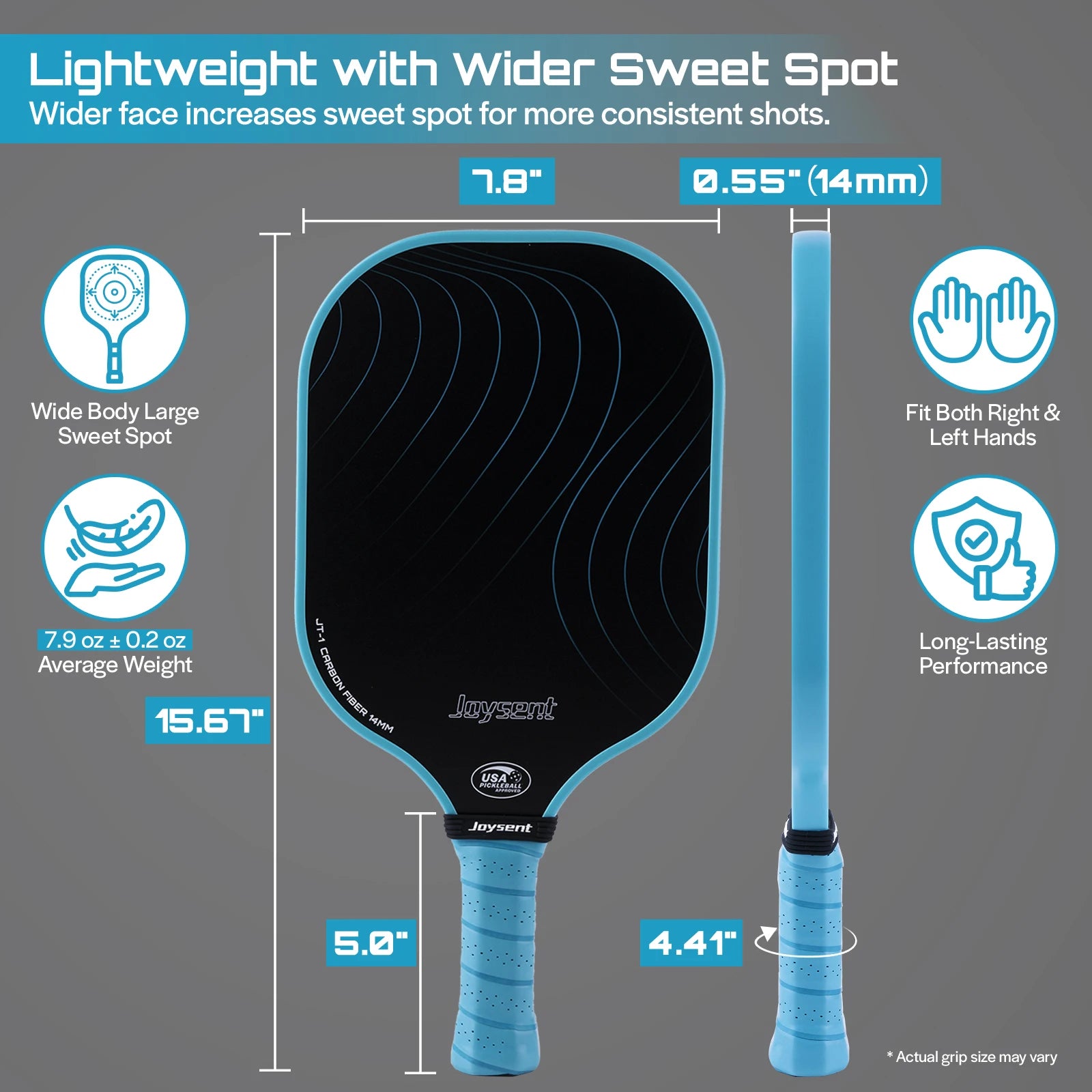 Joysent Arcus S1 T300 Carbon Fiber Pickleball Paddle