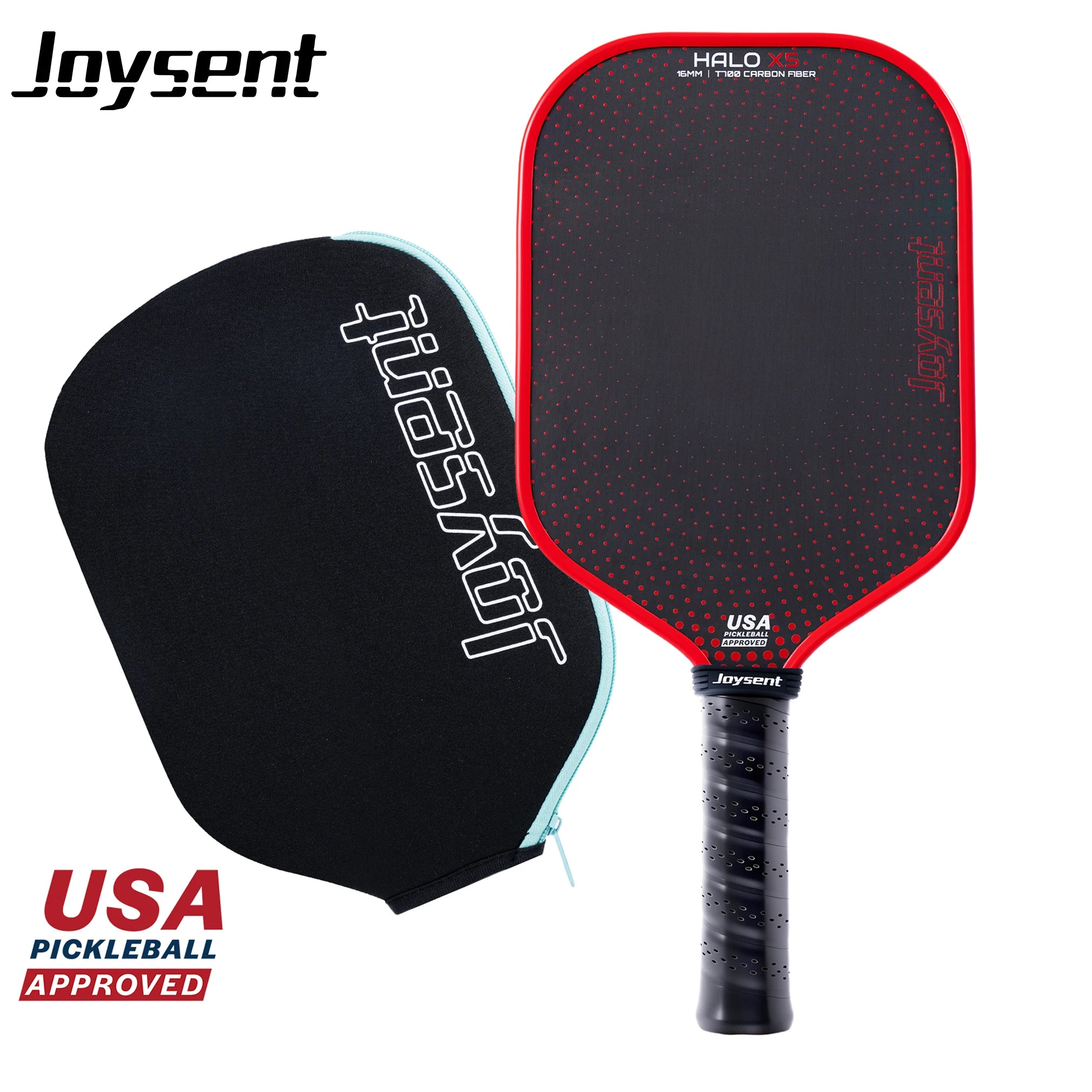 Joysent USAPA Pickleball Paddle Thermoformed T700 Raw Carbon Fiber Pickleball Racket PP HoneycombCore With Spin Textured Surface