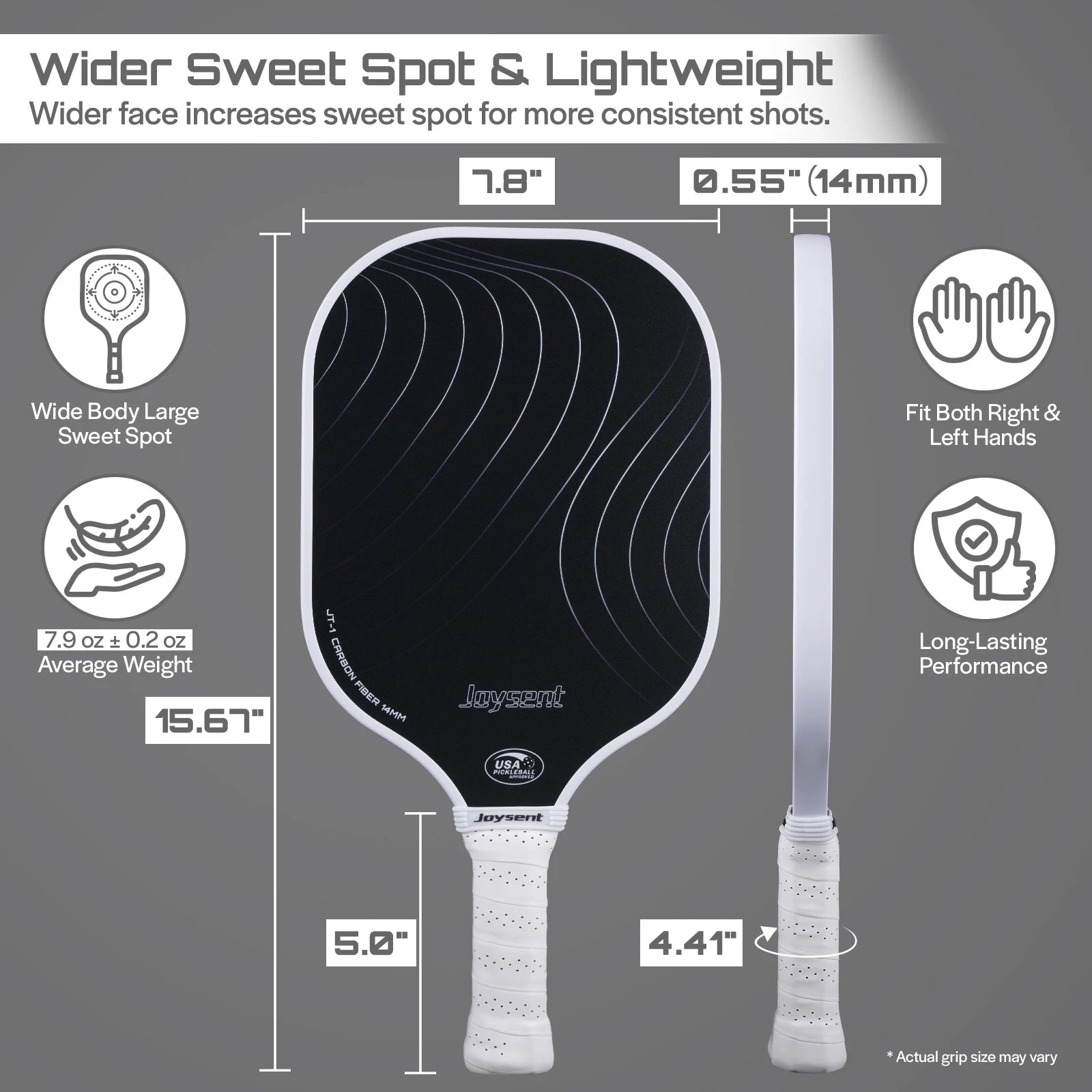 Joysent Arcus S1 T300 Carbon Fiber Pickleball Paddle