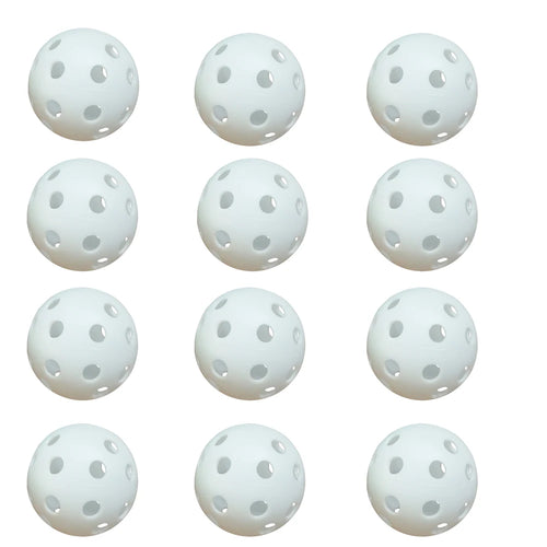 3/6/12pcs Indoor Pickleball Balls 26 Holes Colorful and Durable Pickleballs 72mm Training Ball Practice Entertainment Pickleball