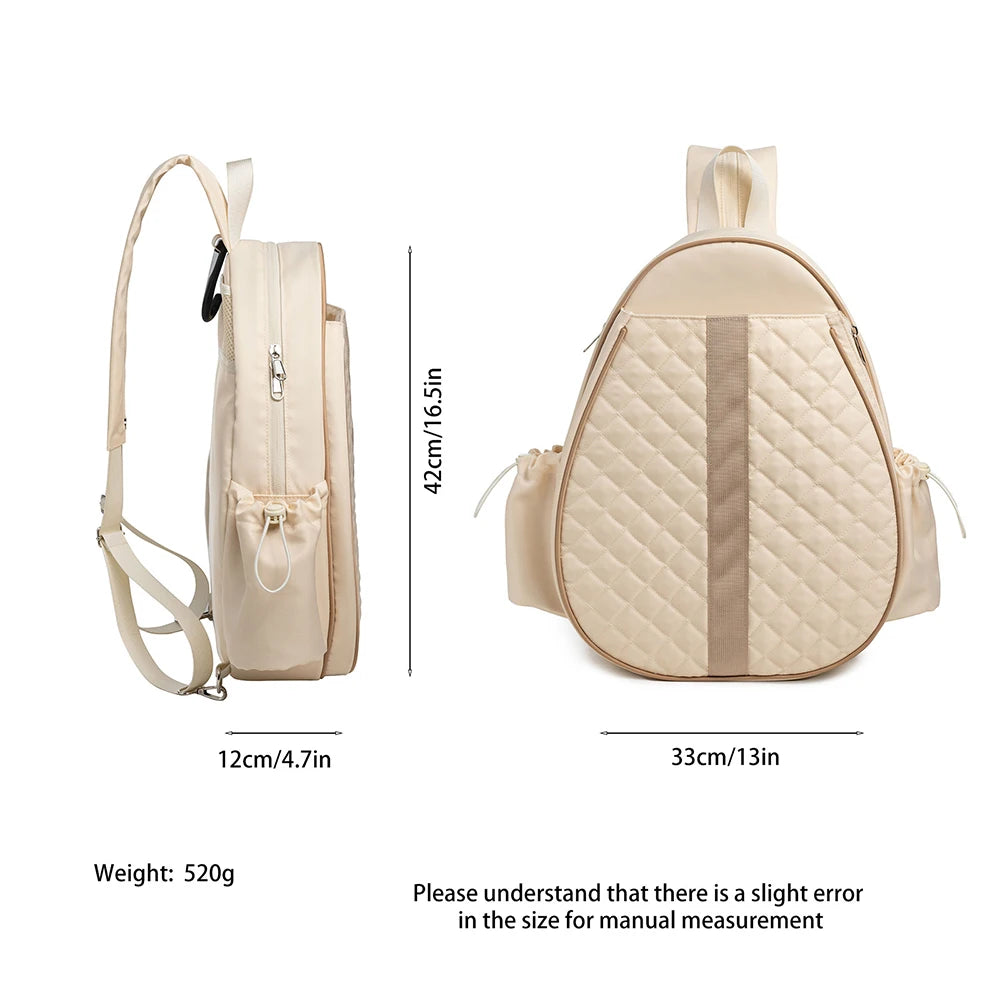 Quilted Pickleball Sling Crossbody Backpack