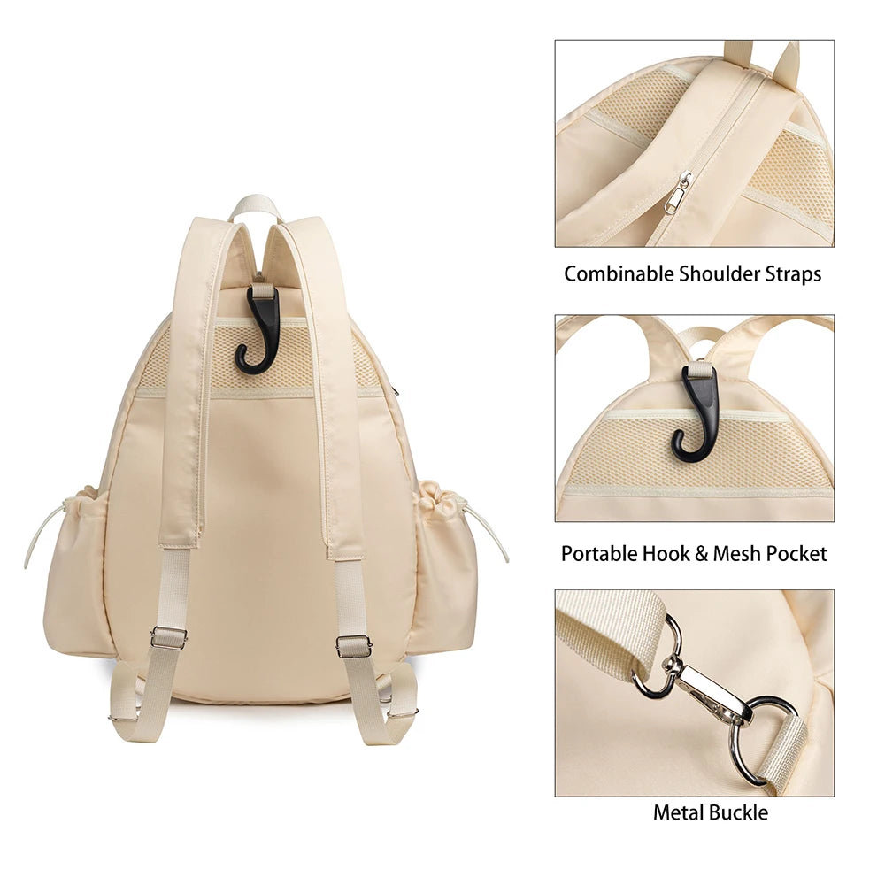 Quilted Pickleball Sling Crossbody Backpack