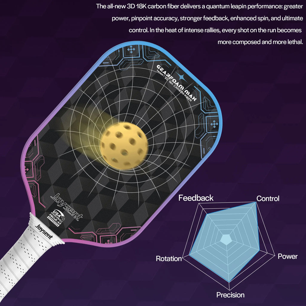 Joysent GearFoam Max 3D 18K Carbon Paddle