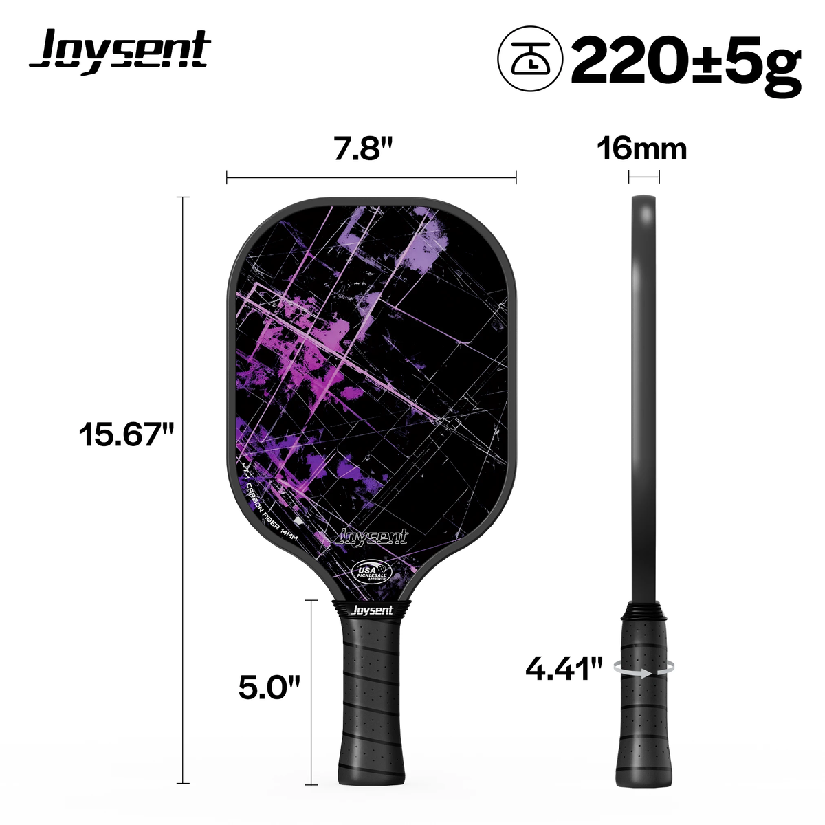 Joysent T300 Carbon Fiber Pickleball Paddle