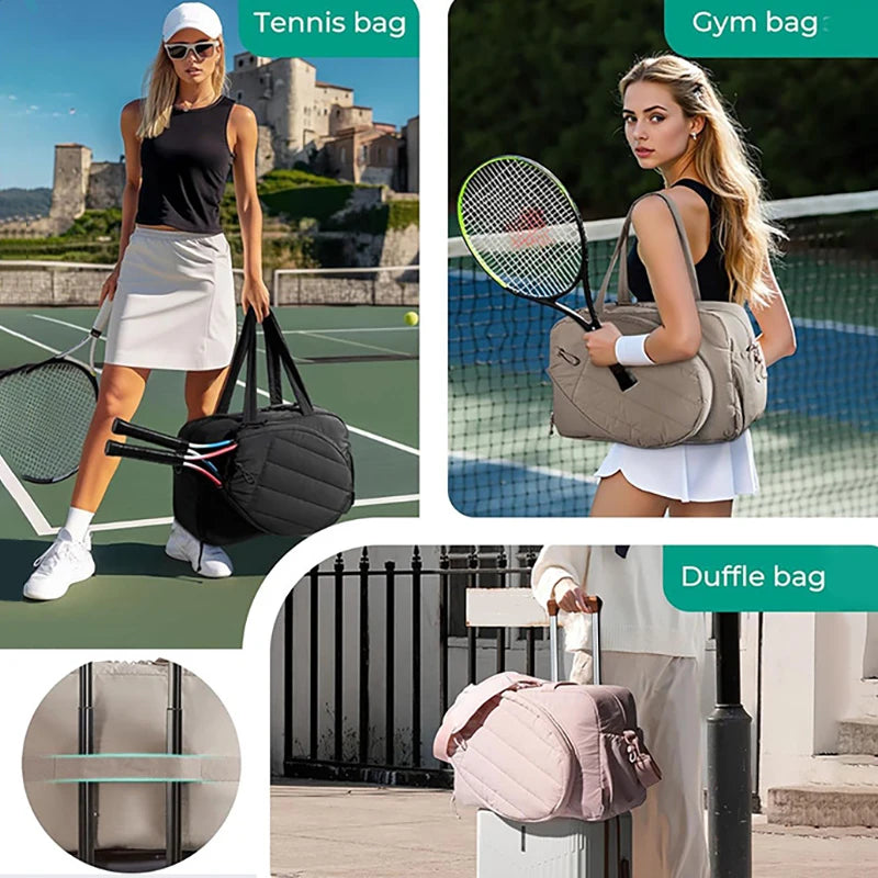 Large Storage Pickleball Paddle Shoulder Bag