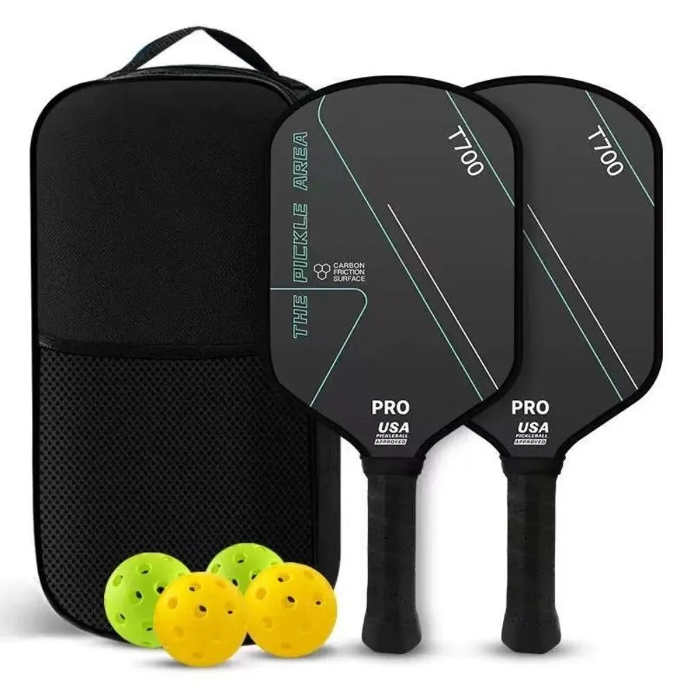 T700 Carbon Fiber Pickleball Paddle Set