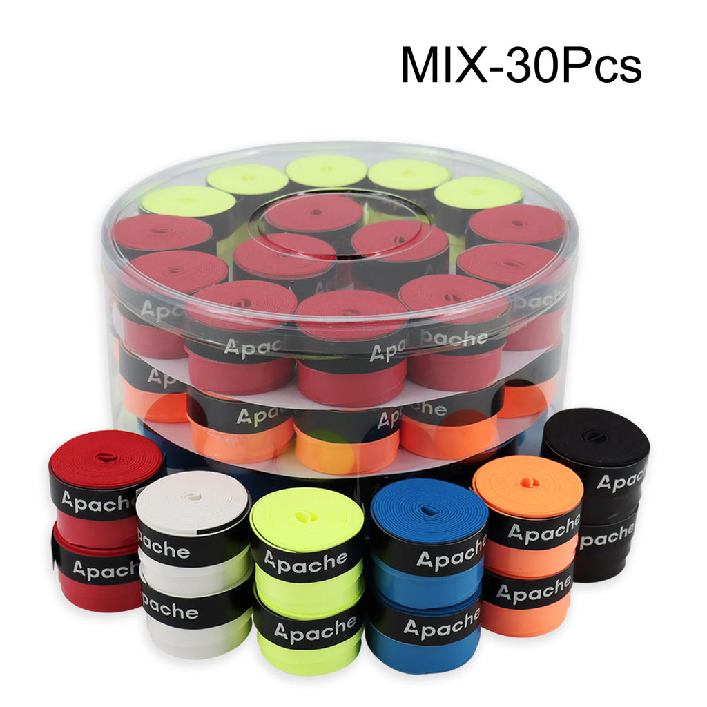 6/12/30/60pcs Tennis Overgrip Tape Anti-Slip Moisture Wicking Surface With Pickleball Paddle Overgrip Tape