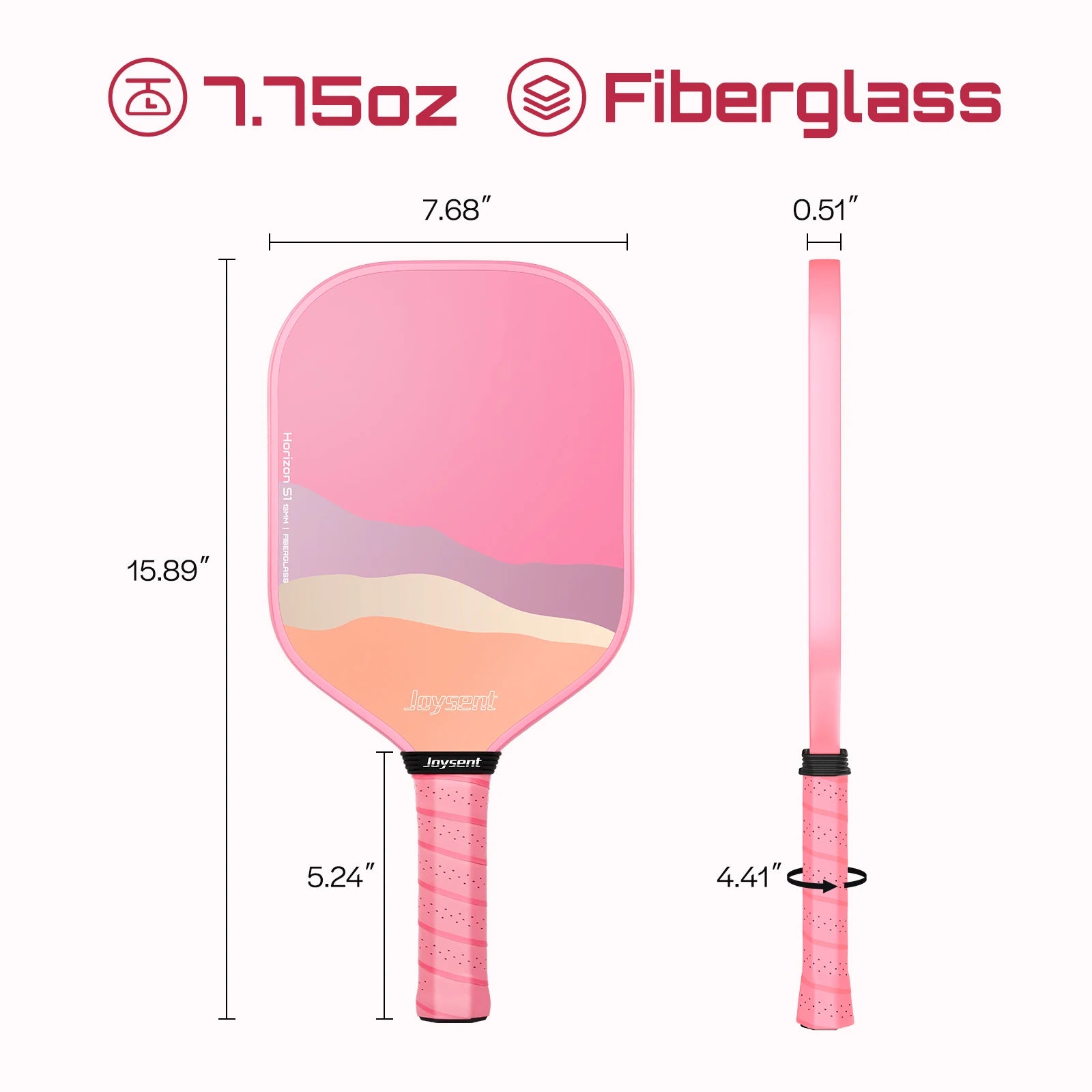 Horizon S1 Fiberglass 13mm Pickleball Paddle Set