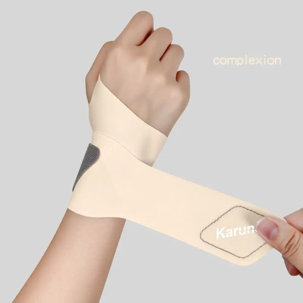 Fixed Spandex Sport Wrist Guard Wrist Sprain Tendonitis with Fastener Tape Wristband Ultra Thin Joint Brace Badminton Basketball