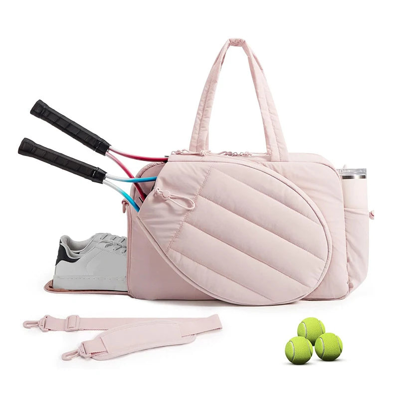 Large Storage Pickleball Paddle Shoulder Bag