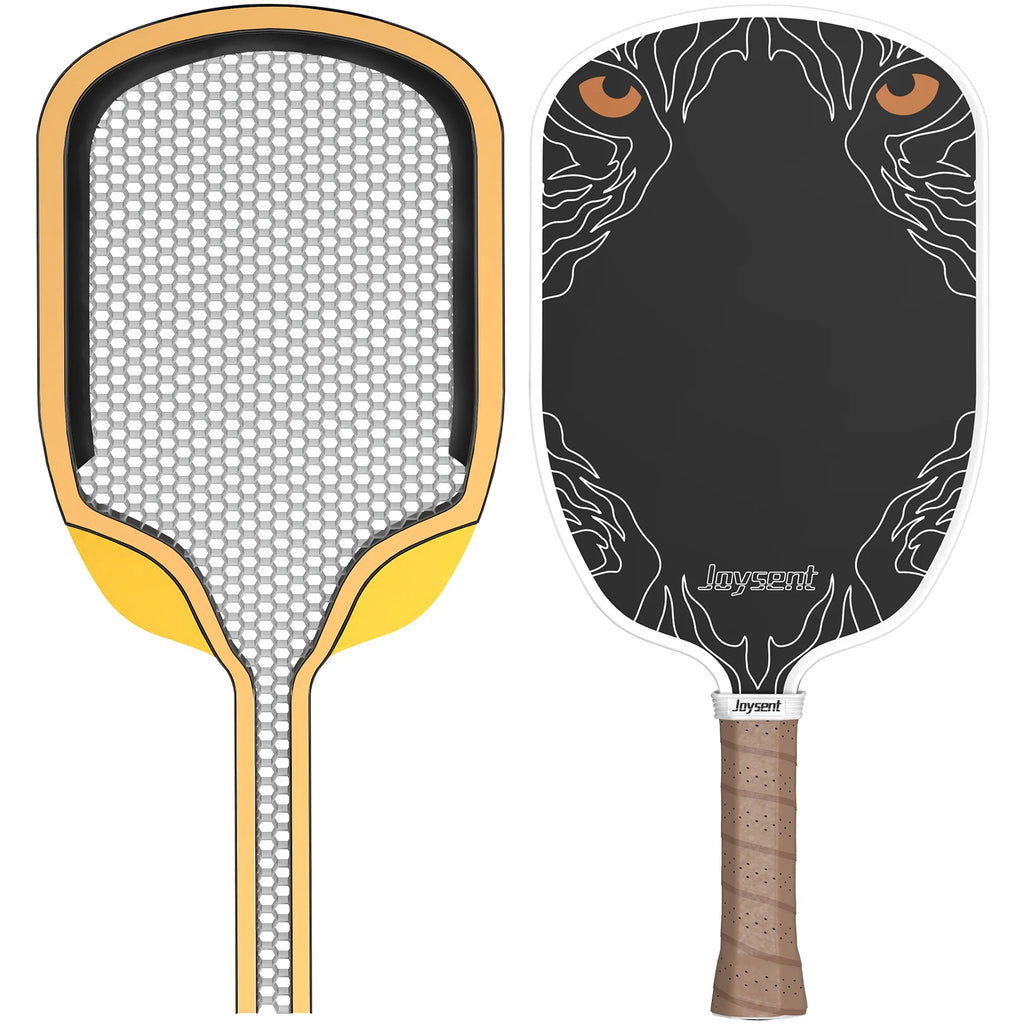 Joysent Gen 4 EVA 4S PU Foam Thermoformed T700 Raw Carbon Fiber Pickleball Paddles Spin Control Power Lightweight Phantom Eye