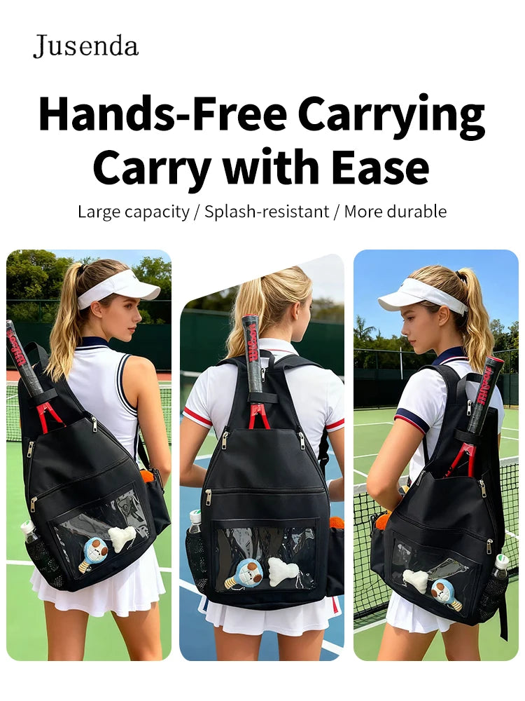 Jusenda Large Capacity Waterproof Pickleball Rackets Backpack