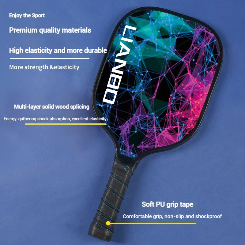 Pickleball Paddle Set (2 Rackets + 4 Balls)