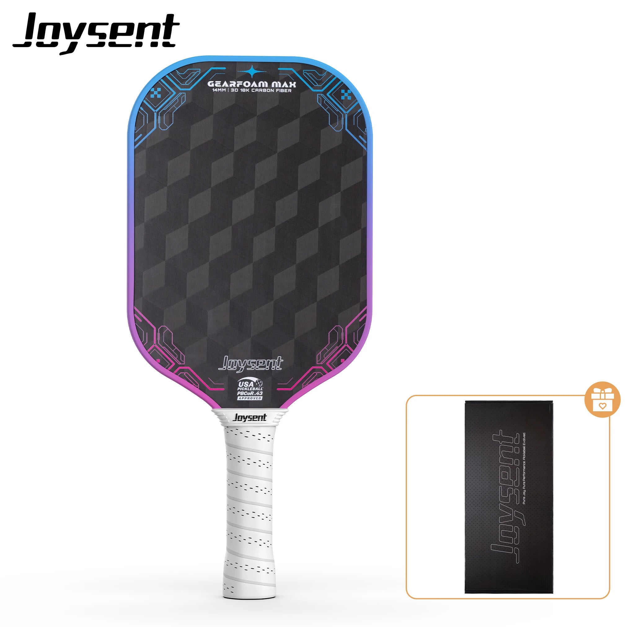 Joysent 3D 18K Raw Carbon Fiber Pickleball Paddle