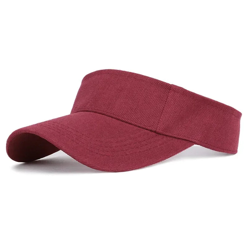 Men Women Adjustable Tennis Caps Sport Headband Classic Sun Sports Visor Hat Running Caps Tennis Beach Hat Outdoor Sports Hat