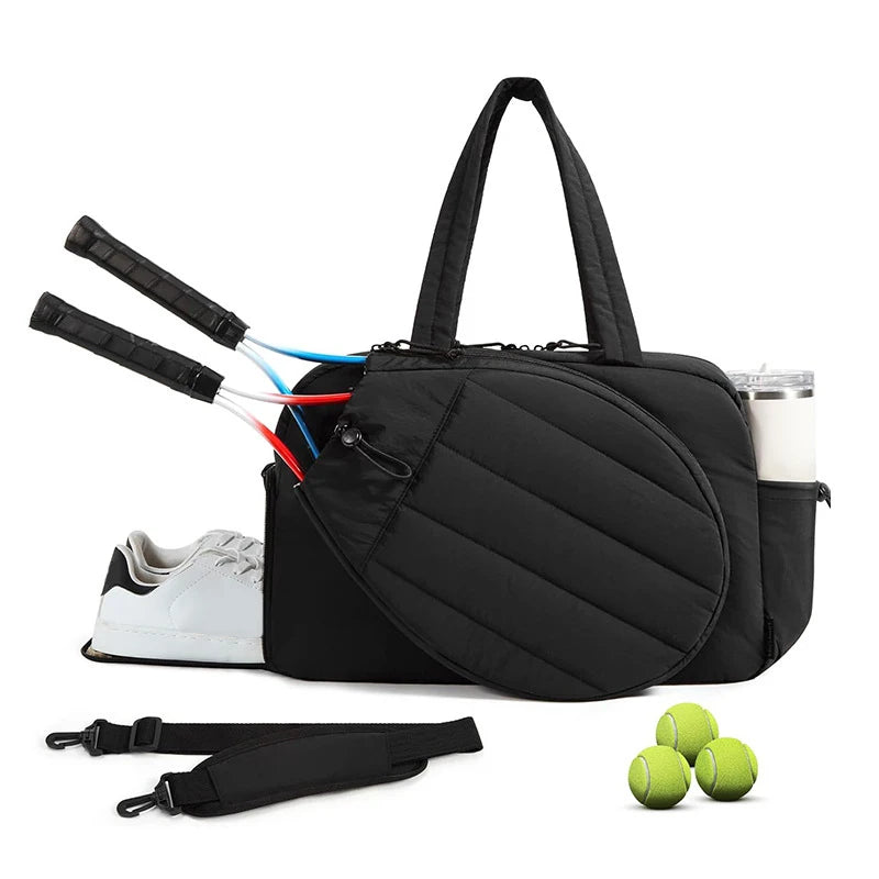 Large Storage Pickleball Paddle Shoulder Bag