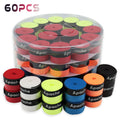 6/12/30/60pcs Tennis Overgrip Tape Anti-Slip Moisture Wicking Surface With Pickleball Paddle Overgrip Tape